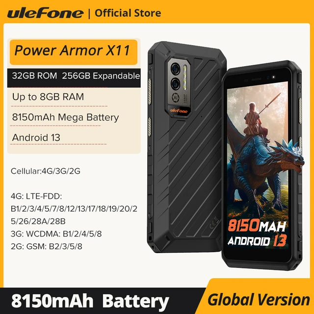 Ulefone Power Armor x11 robustes Telefon 8150 mah 8GB RAM 32GB ROM  wasserdichtes Smartphone NFC 2,4g/5g WLAN-Handys weltweit - AliExpress