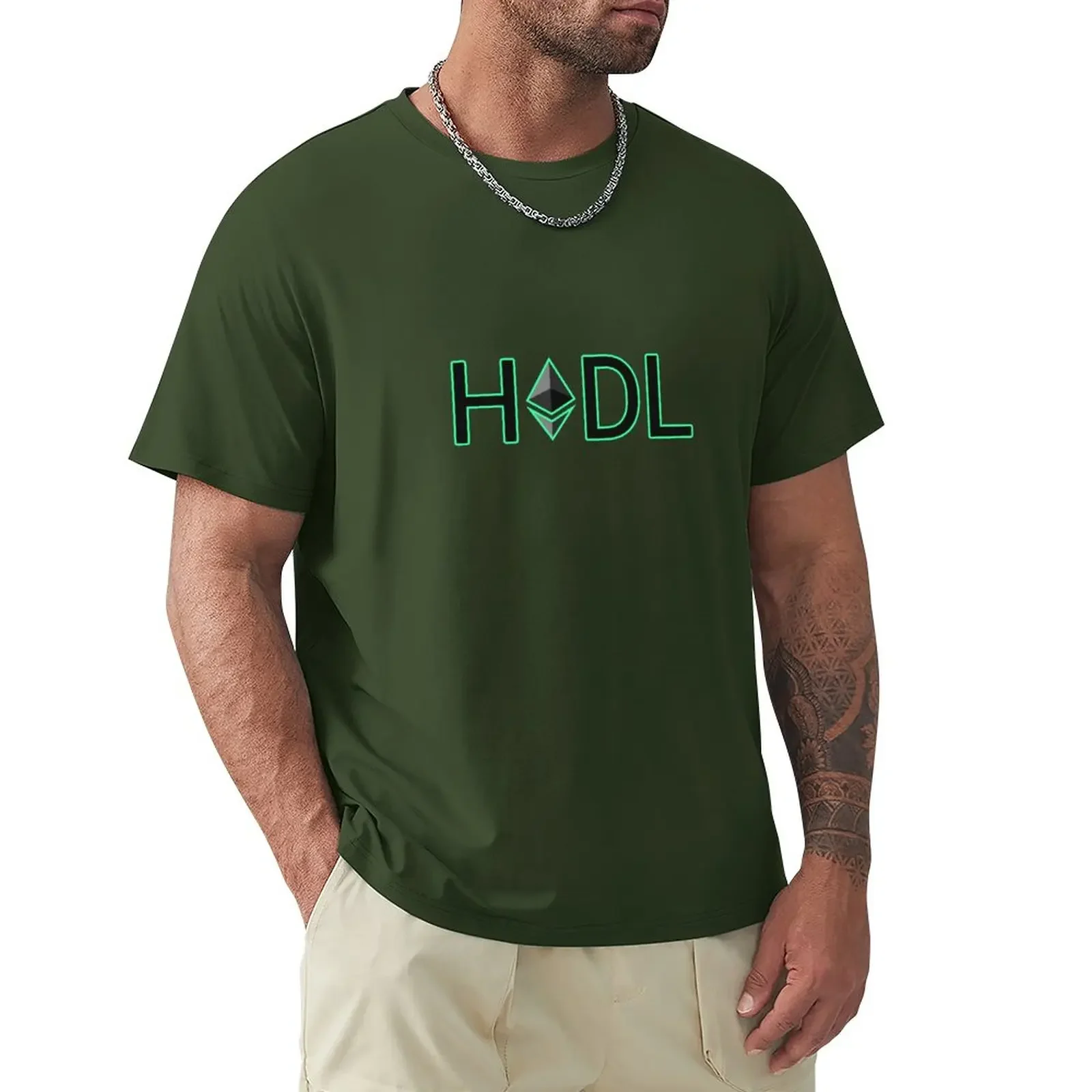 

HODL onto Your Ethereum T-Shirt boys whites cute clothes Men's t-shirt customizeds blanks black t shirts for men