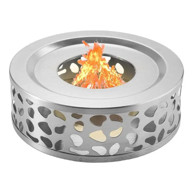 Portable Warmer Tea Holder Durable Stainless Steel Candle Warmer Tea Light Holder Trivets Coffee Warmer Teapot Heating Base