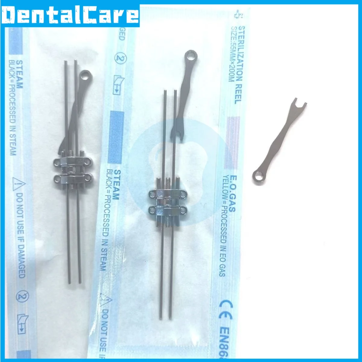 Kieferorthopädische Expansionsschraube Dental Palatal MSE Marpe Expander mit Schraubenschlüssel, verstellbare Größe, Edelstahl