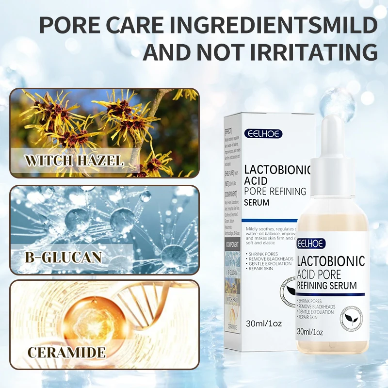 Lactobionic Acid Shrink Pores Facial Serum Lifting Firming Fine Line Smooth Deep Nourish Moisturizing Facial Skin Essence 4