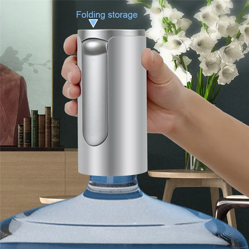 Touch Screen Bucket Water Pump, Automatic Water Dispenser, Electric Folding Pump, Quantitative Outlet, Black HOT