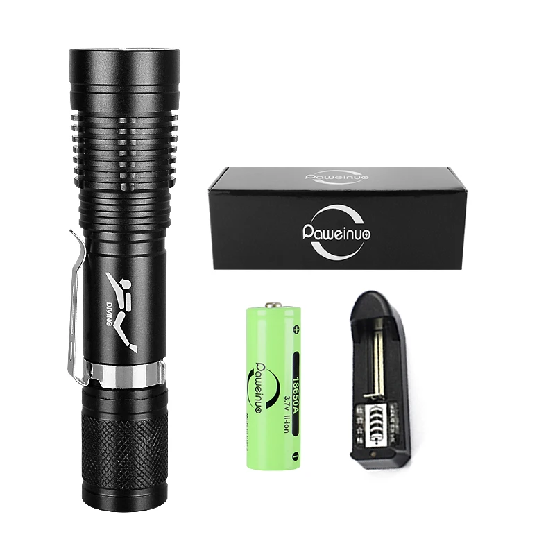 Description Picture 2 of itemSuper Bright Diving Flashlight Portable 10 Meters Diving Torches IPX8 waterproof Diving Lamp Underwater Hunting Lantern Fishing