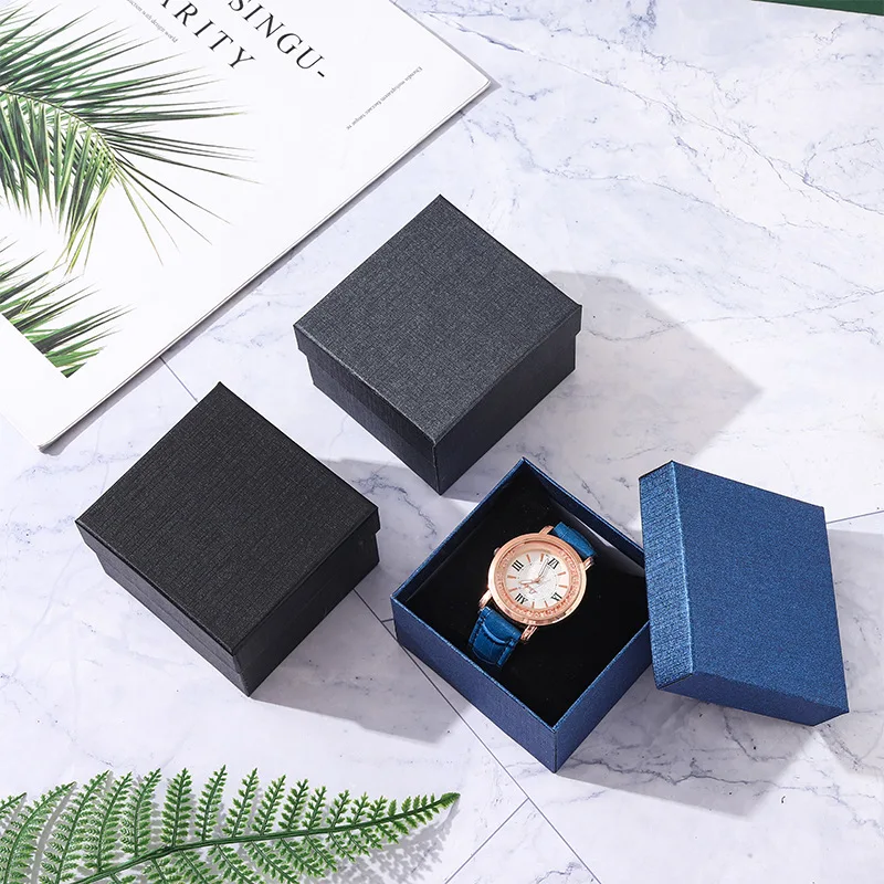 Watch Storage Box watch storage pouch watch storage bag Single Watch Gift Box with Pillow Paper Wristwatch Display Case Organizer for Men Women Watch Storage Box Holder