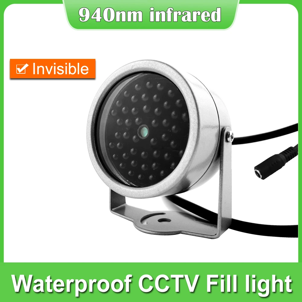 Mini Invisible illuminator 940NM IR Fill light 90 Degree 48Pcs Infrared LED Lights Night Vision Waterproof For CCTV Security Cam