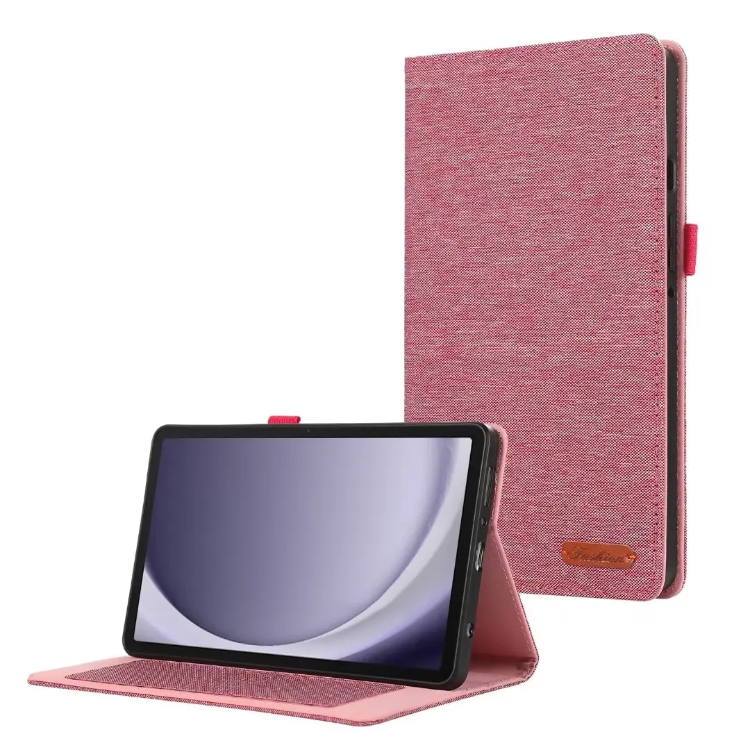 

Fabric Case For Samsung Galaxy Tab A9 8.7 X110 X115 X117 Cover A9 Plus 11 X210 X216B X218U 2023 Precise Cutouts Tablet Stand