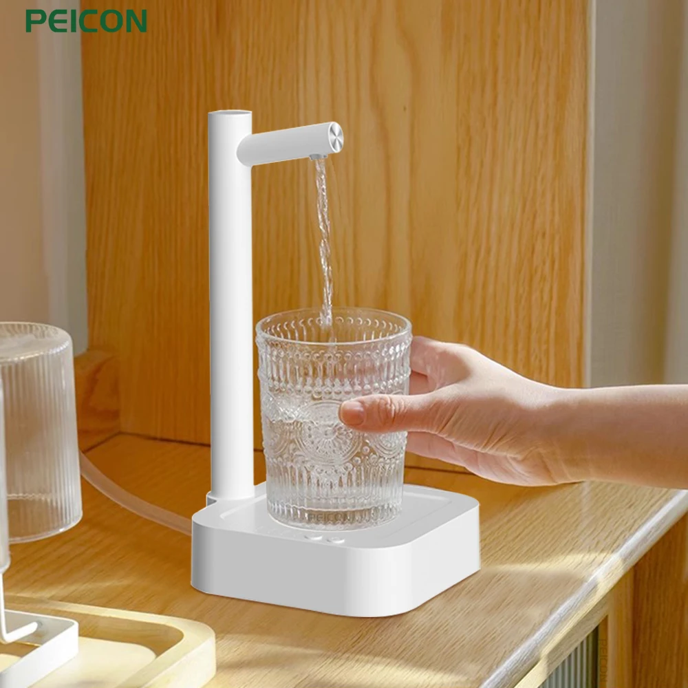 ปั๊มน้ำน้ำเครื่องจ่ายน้ำ19ลิตรปั๊มกระบอกน้ำน้ำดื่มแบบตั้งโต๊ะเครื่องจ่ายน้ำอัตโนมัติชาร์จไฟได้ 1