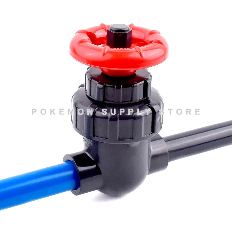 Aquarium Accessories U PVC Plastic Gate Valve 20/25/32/40/50mm Precision Flow Control PVC Sluice Switch For Garden Irrigation
