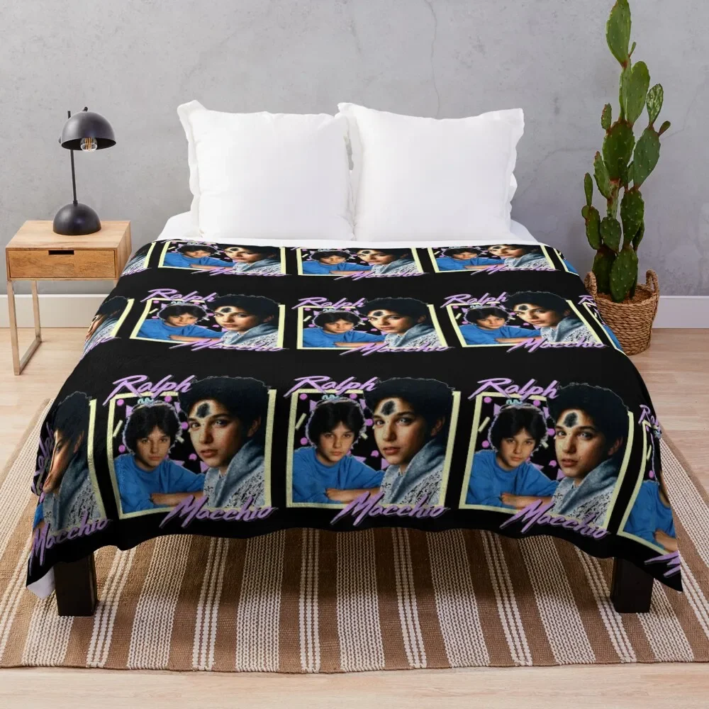 

80s Ralph Macchio Throw Blanket Hairy Retros Blankets