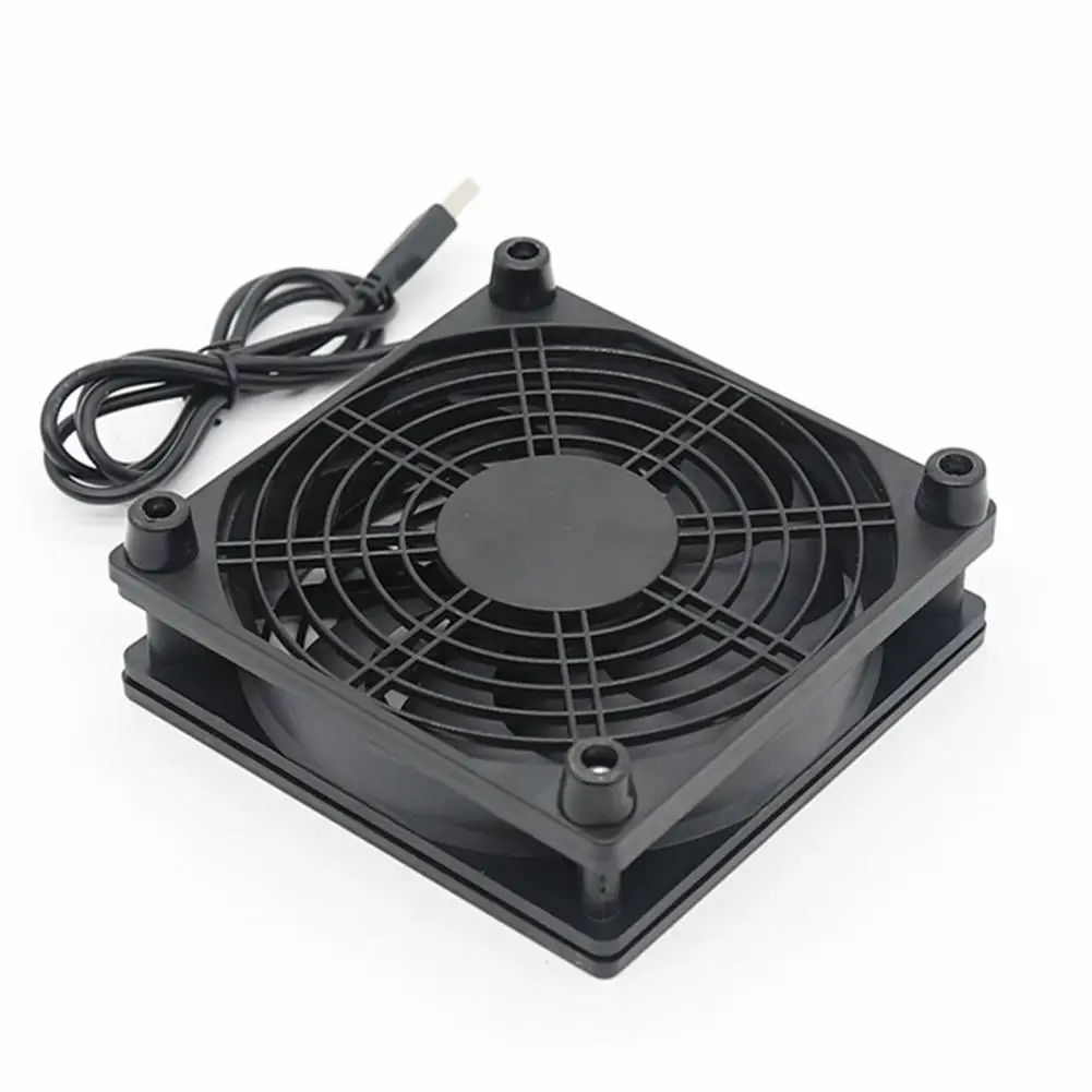 Cooling Fan Long Working Time Plug Play USB Router Mobile HDD TV Box Cooler Router