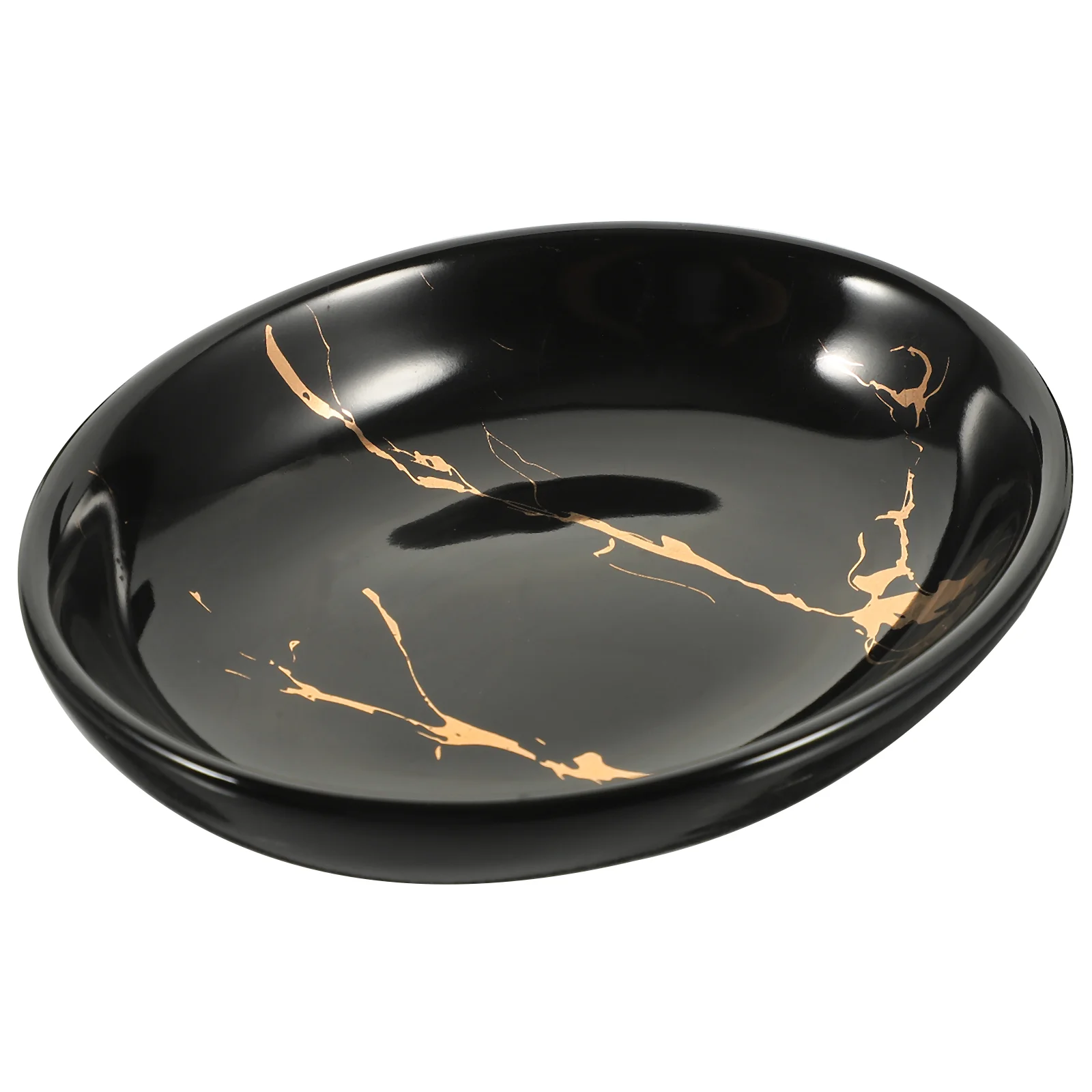 

Gold Stamping Soap Bar Dish Ceramic Marbling Soap Dish Bathroom Soap Container