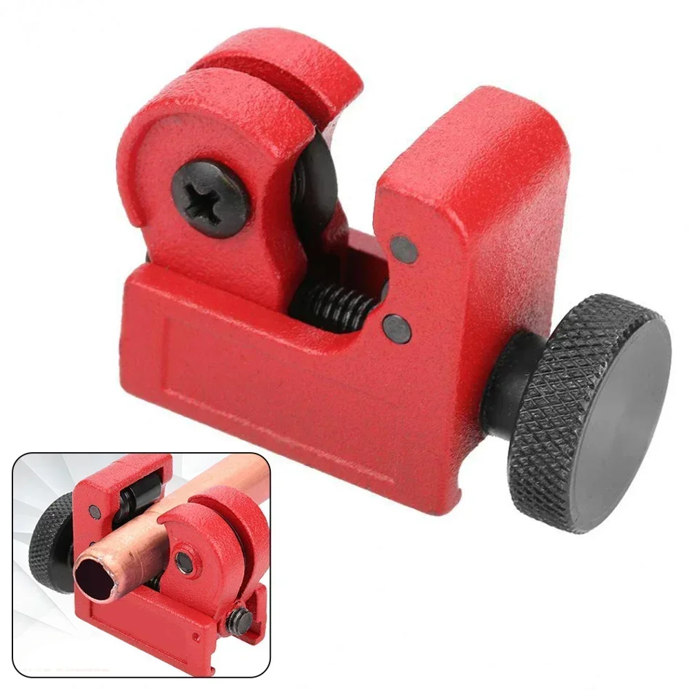 Brake Pipe Cutter Universal Fitment Red Brake Pipe Cutter for Automotive Plumbing Needs 3/16 Copper Plastic Tubes