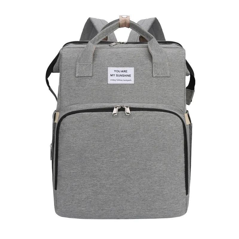 Dual-use  Folding Bed Mummy Bag Going Out Light Large Capacity Maternal And Infant Back Milk Bag Multipurpose Mummy Bed Bag 6