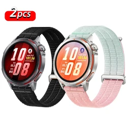 Sport Nylon Watch Straps - 22mm, Original Design - 22mm watch strap (Black - mint pink)