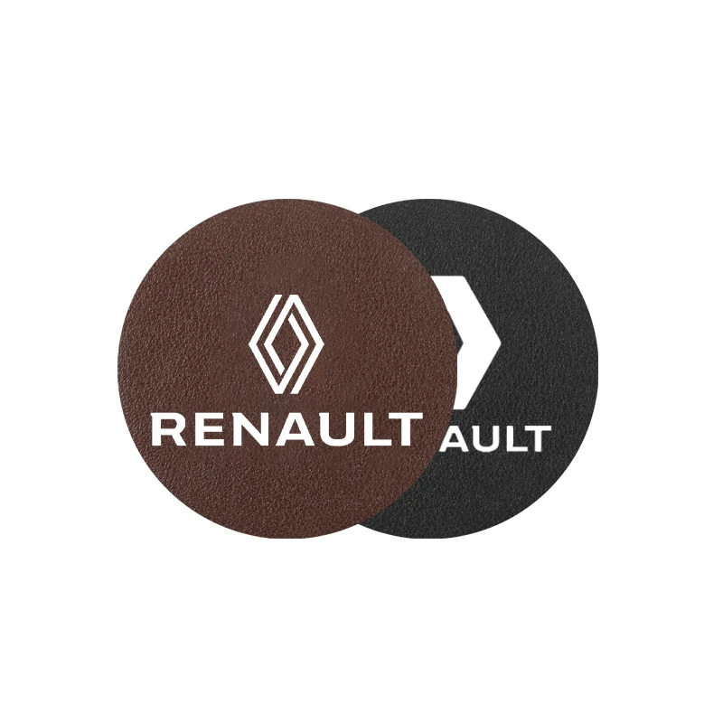 르노 클리오, 산데로, 캡처, 메간 R5 4, 이-테크, 시닉, 오스트랄, 라팔레, 심비오즈 차량용 미끄럼 방지 컵홀더 패드 (PU 소재)