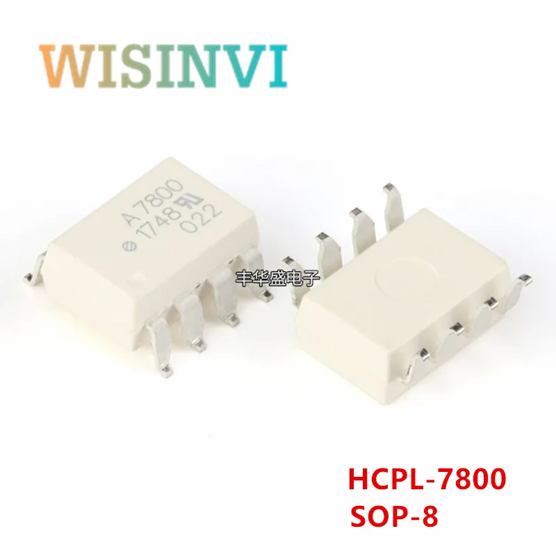 

10-50PCS HCPL-7800-500E HCPL7800 HCPL-7800 A7800 SOP-8 100MHZ High CMR Isolation Amplifiers