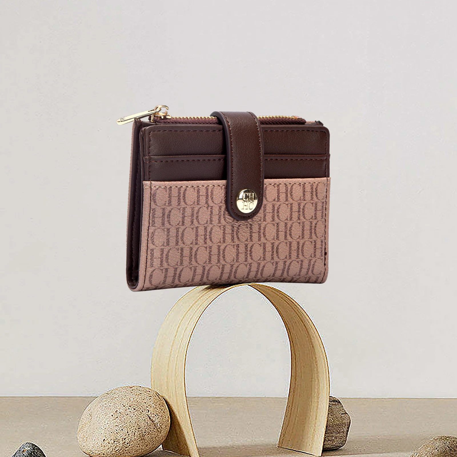 Fashion Classic Retro Men's and Women's Universal Wallet Letter Printed Portable Card Bag Zero Wallet