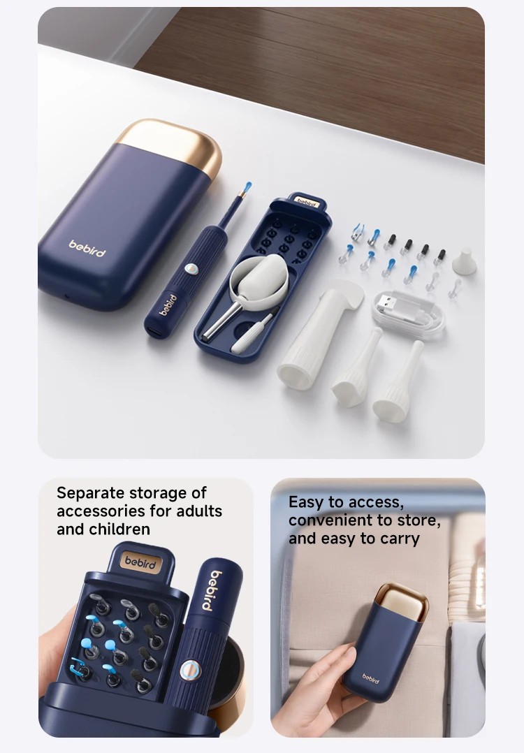 Original Bebird EarSight Plus I35R-R37R-D39R Compact All-in-1 Visual Ear Wax Remover Portable Ear Cleaner Oral Otoscope Camera 6
