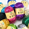 100g 1PC Thick Cloth Yarn for Hand Knitting Woven Scarf Bag Magic Bright Color Cloth Champagne Imitation Leather Yarn 4