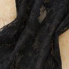 Lace Up Women's Secret Clothes Slim Sleepwear Halter Neck Backless Pajamas Sheer Erotic Lingerie Sexy A-Line Mini Black Dress 4