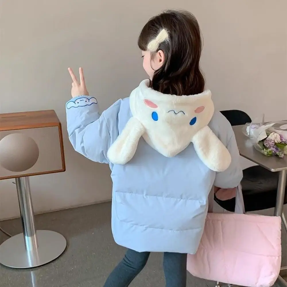 Hot Cotton Clothes Sanrio My Melody Girls Leisure Sports Hooded Jacket Cinnamoroll Hello Kitty Kawaii Child Hoodie Cartoon Gift