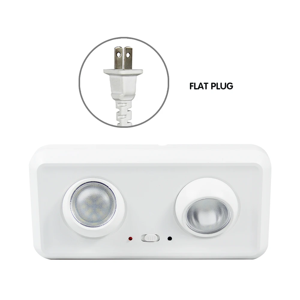 Not-Evakuierung lichter führten an der Wand montierte Feuerlösch lichter wiederauf ladbare Doppelkopf-Not leuchte für Stromausfall