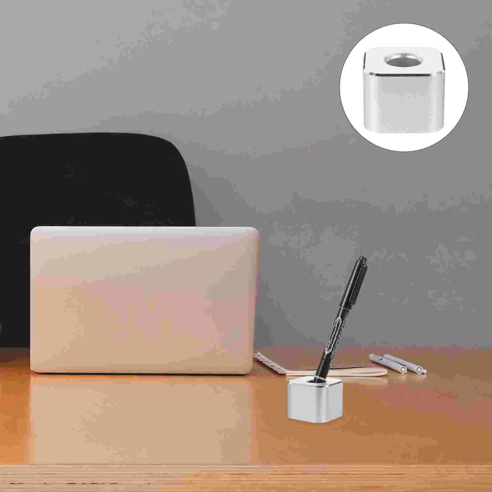 

Pen Fountain Holder for Office Aluminum Alloy Stand Desktop Stationery Organizer
