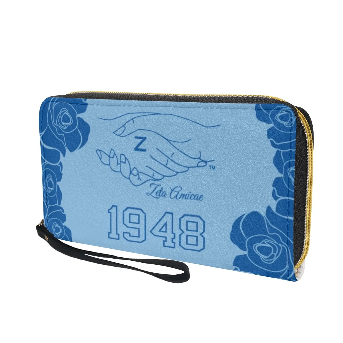 Friends of Zeta Luxury Designer Girls Party Clutch Zeta Amicae Print Travel Doka Clutch Versatile Wrist Strap Wallet Female 2023