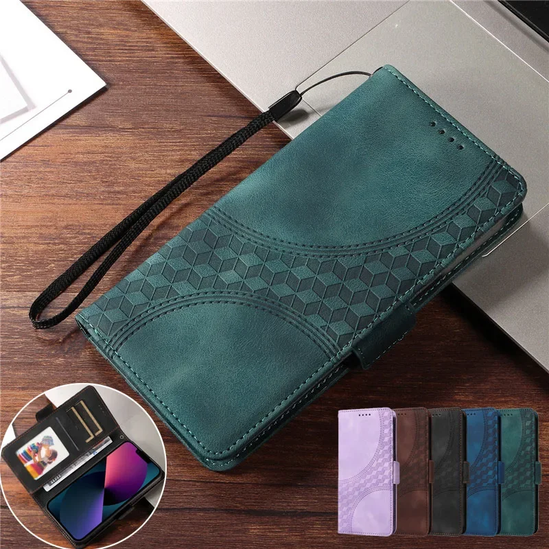 Premium Magnetic Leather Flip Wallet Phone Cover - Protective Case for Enhanced Style and Durability