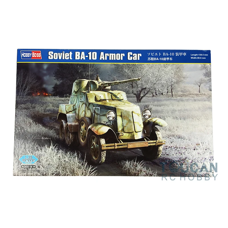 

HOBBY BOSS 83840 1/35 Soviet BA-10 Armored Car Plastic Model Kit Static Vehicle Tank for Collecting TH05971-SMT2