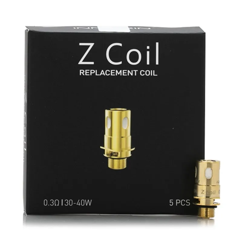 Innokin Zenith Plexus Z Replacment Plexus 0.3Ohm Per Innokin Zenith Zlide Tank/ Pro Tank Coolfire Z50/Z60/Z80 Kit 5 Pz/Pacco