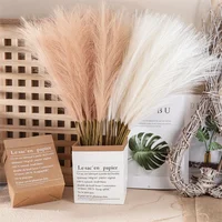 10Pcs Artificial Flower Pampas Grass Fake Plant Reed Wedding Decoration Flowers Blue Pampas Bouquet Boho Decor Home Accessories 2