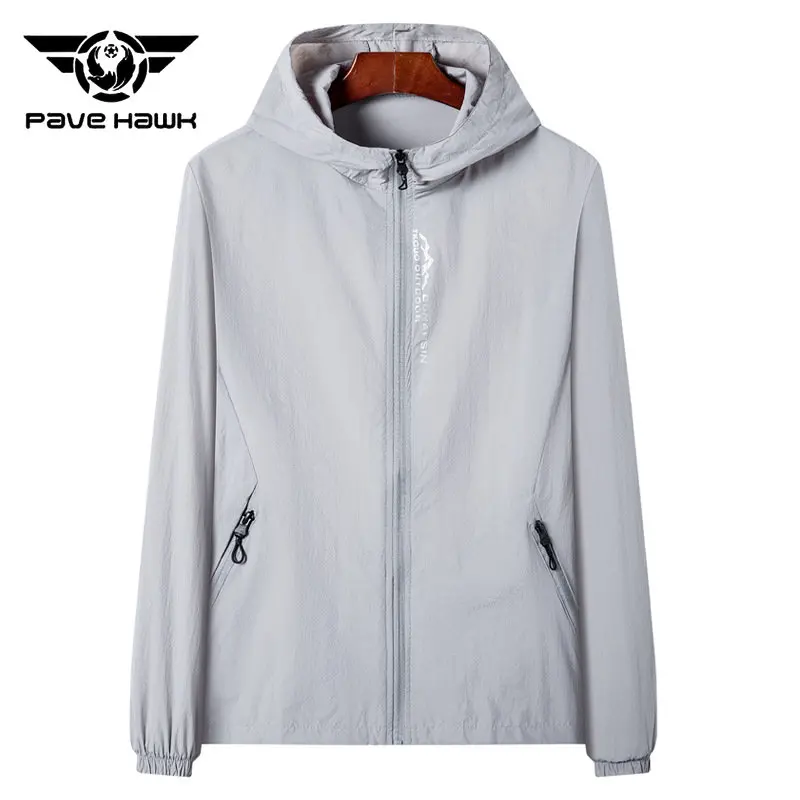 Summer Ultrathin Sunscreen Clothing Men Windbreaker Outdoors Hiking Camping Climbing Cycling Running Jackets Male Sport Top