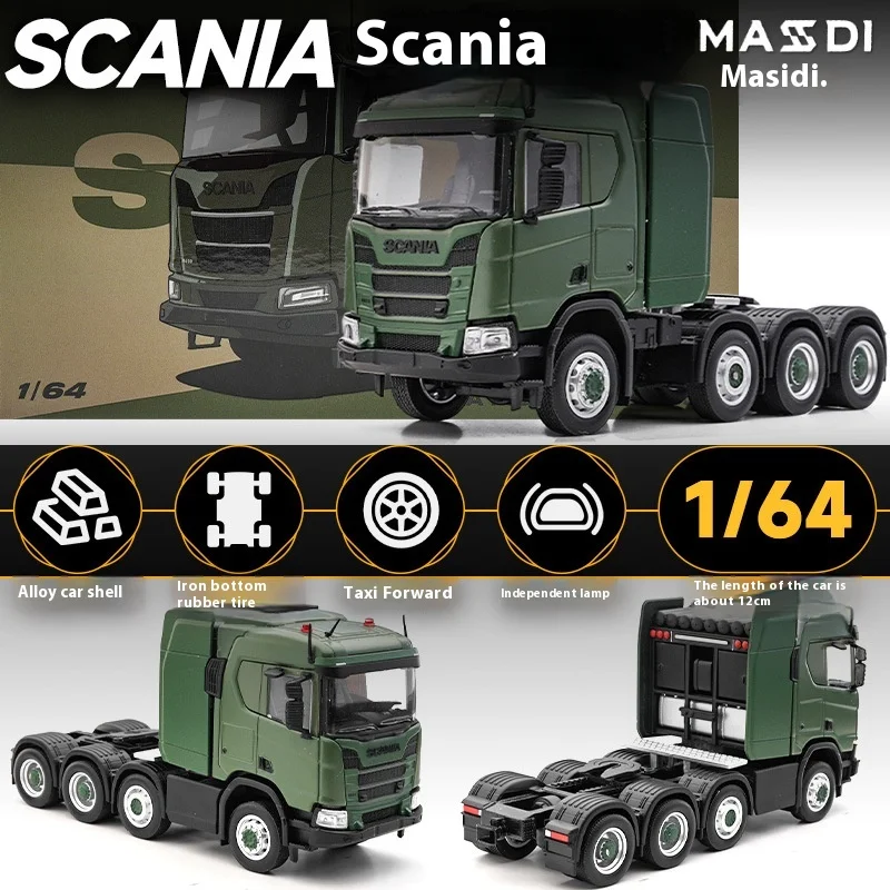 Masdi 1:64 Scania R650 Alloy Truck Head Model Construction
