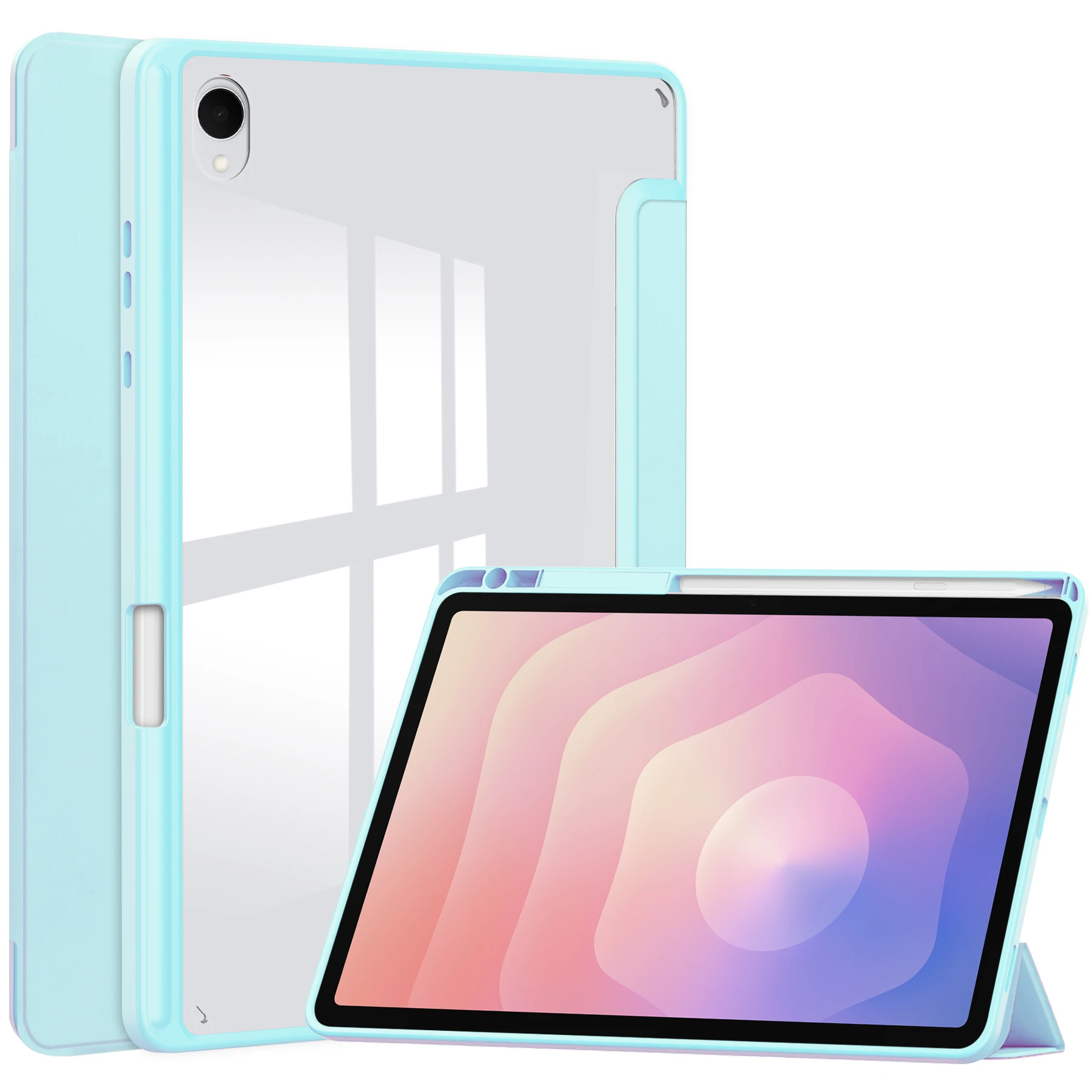Magnetic Smart Tablet Cover with Pencil Holder