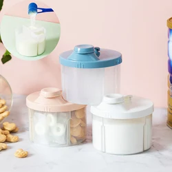 Caja portátil de almacenamiento de alimentos para bebé, contenedor de aperitivos, cereales, leche en polvo, rejilla 3/4