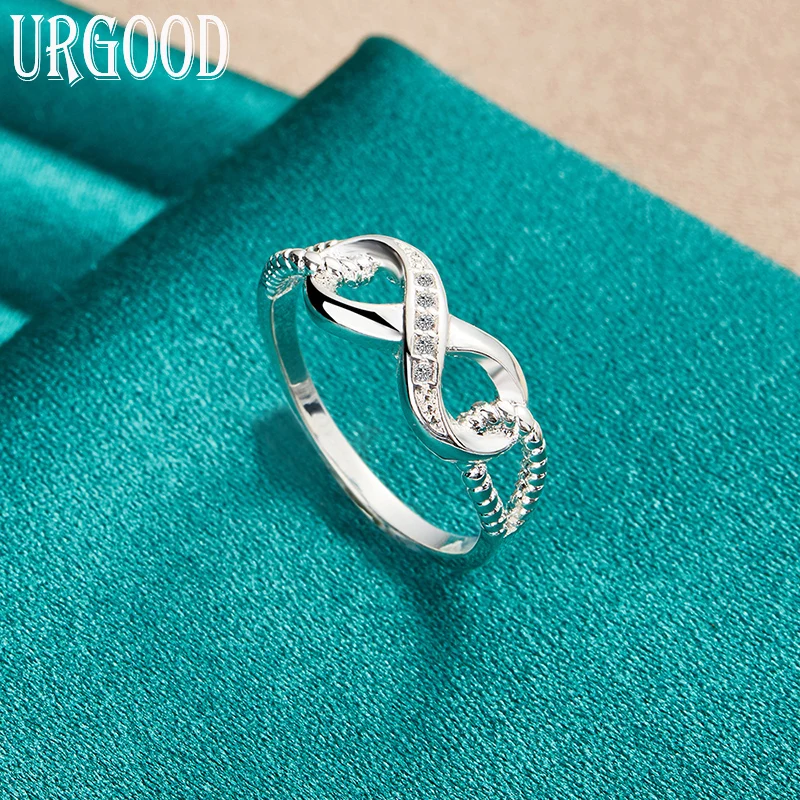 

925 Sterling Silver 7-10# Fashion Jewelry AAA Zircon Ring For Women Party Engagement Wedding Gift