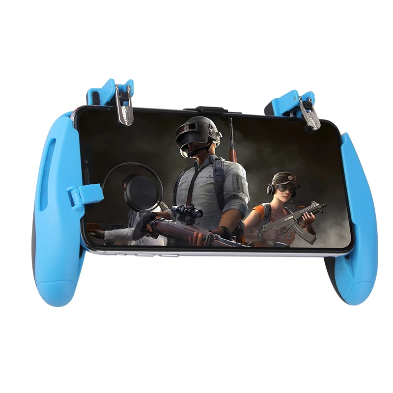 Z8 Mobile Phone Gamepad L1R1 Button Aim Key Shooter Trigger Adjustable Pubg Controller Joystick with Holder for IPhone 8 Android 