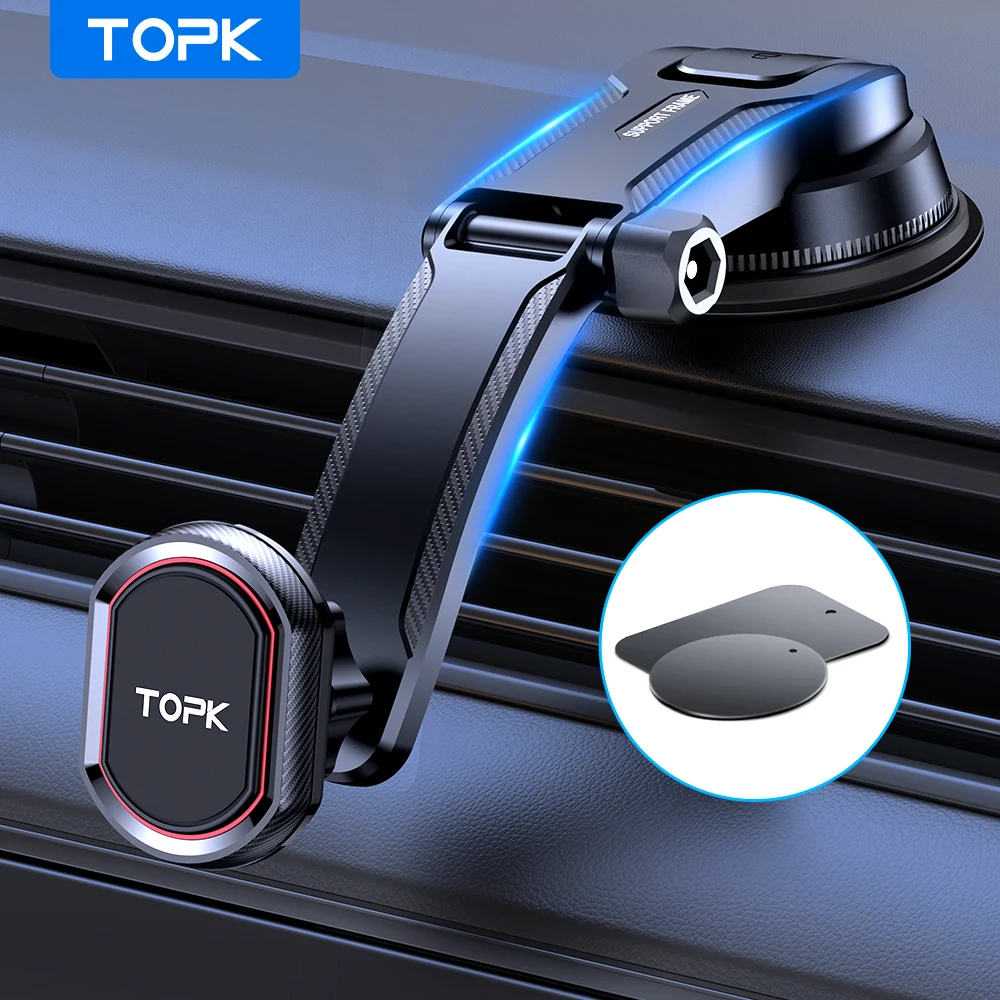 Magnetic Car Phone Holder Stand 360 Degree Mobile Cell Magnet Mount GPS Support