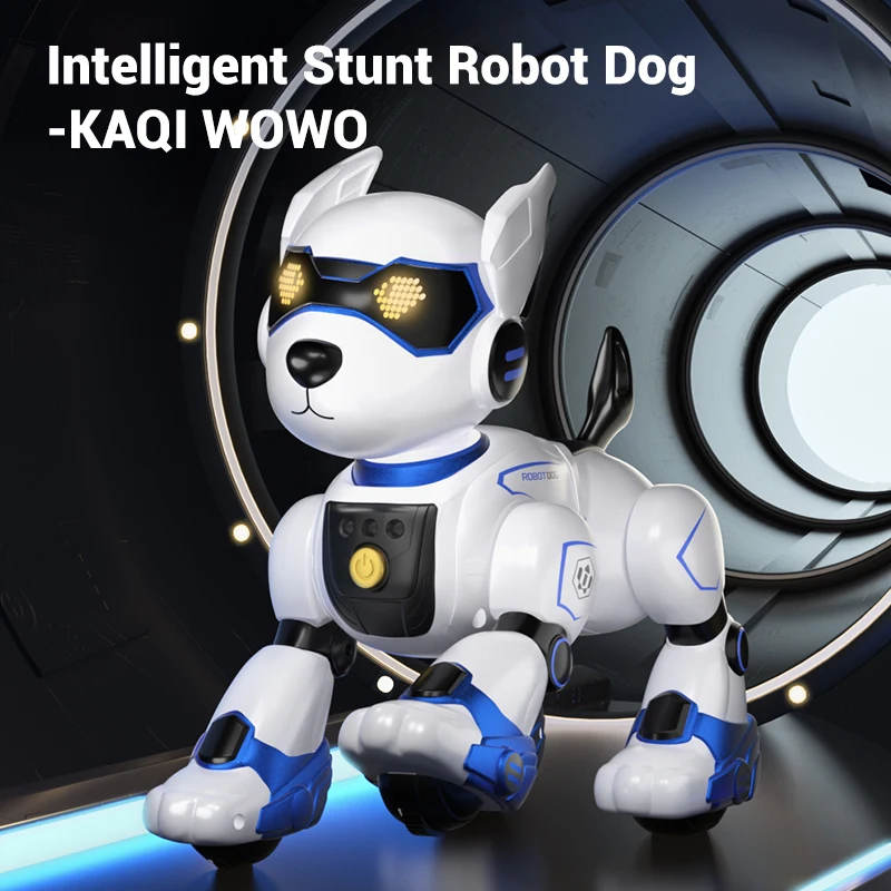 RC Robot Electronic Dog Funny Stunt Dog Voice Command Programmable Touch-sense Music Song Robot Toys for Boy Girls Children robot dog remote control pet toys