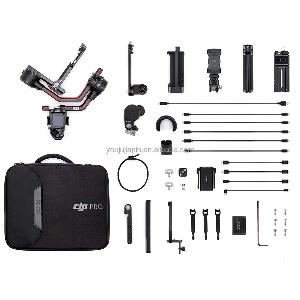 

DJI brand new RS 2 Pro Combo advanced camera gimbal Carbon Fiber Construction RS2 with Full-Color Touchscreen Ronin S2 4.5KG pa