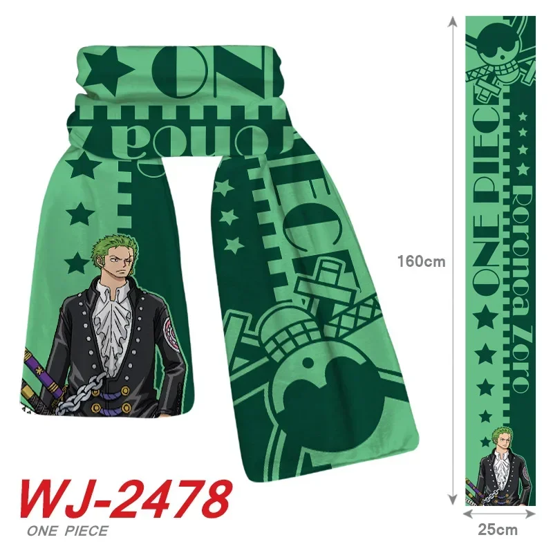 ONE PIECE Luffy Zoro Anime Scarf Chopper Cartoon Soft