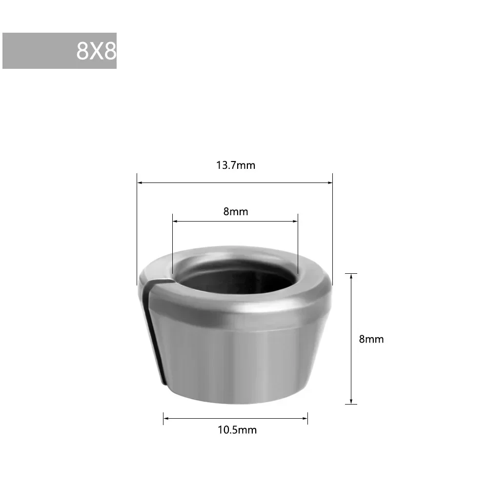 M17 Collet Chuck Adapter Nut 6 6.35 8 9.5 10mm Wood Engraving-Trimming Machine Electric Router Milling Cutter Tool