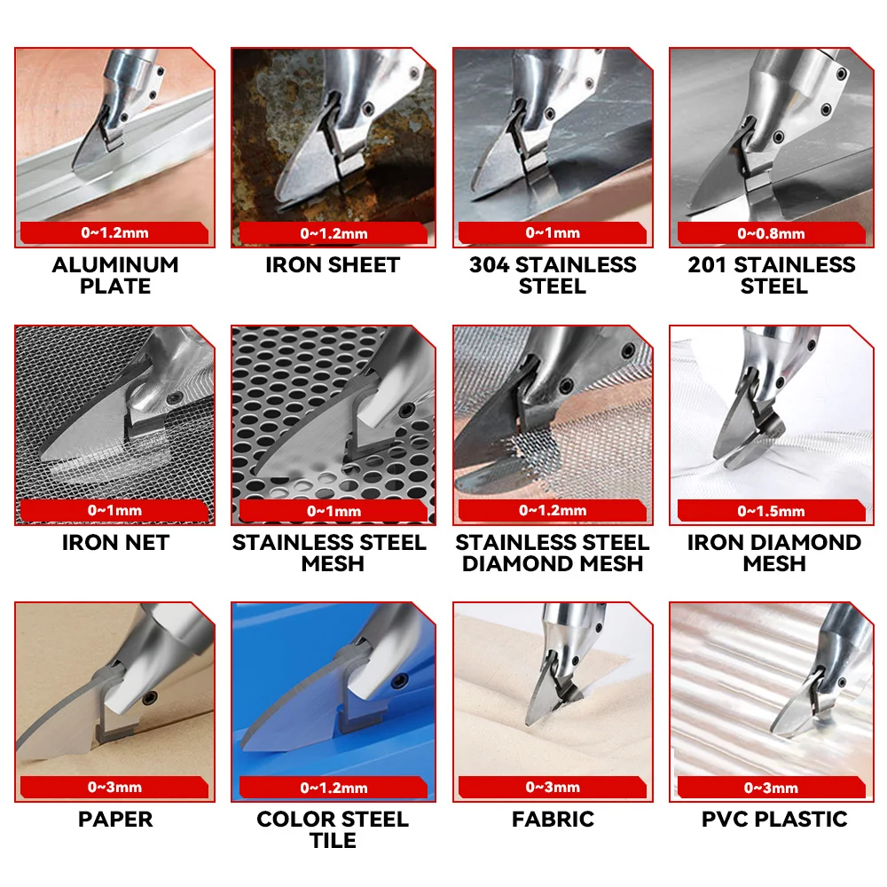 ONEVAN Electric Iron Scissors Metal Cordless Cutting Iron Shear Sheet Carbon Steel Cutter Power Tools For Makita 18V Battery Pin