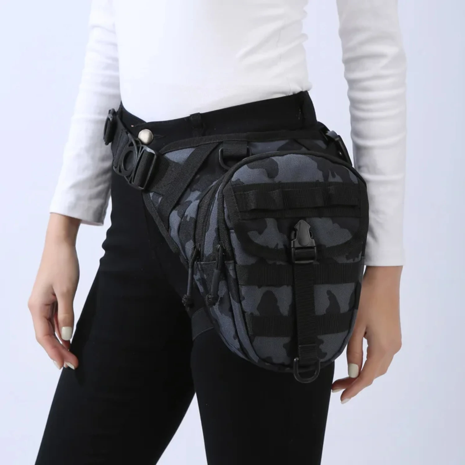 Fishing Lure Fishing Tackle Leg Pocket Multifunctional Tactical Waist Pack Cycling Chest Bags Outdoor Travel Crossbody