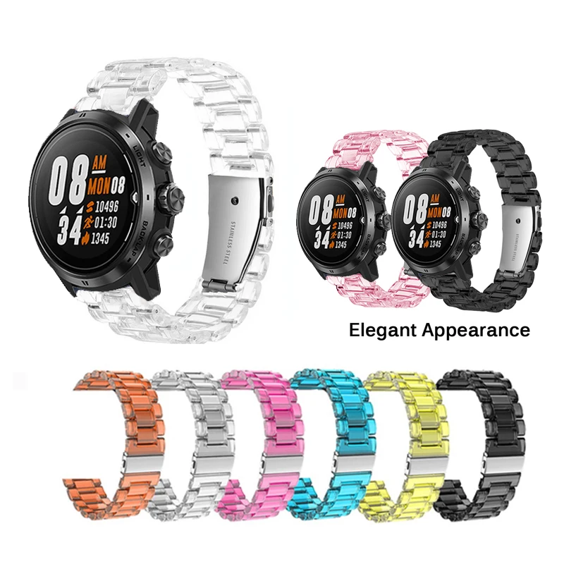Sleek Transparent Resin Strap Band - Versatile and Stylish Watch Bracelet