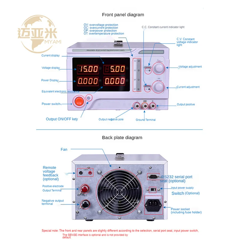 

Laboratory DC 15V 20V 30V 50V 60V 100V 150V 200V 300V 400V 500V 800V 1A 2A 3A 5A 10A 15A 20A 30A 50A 60A Switching Power Supply