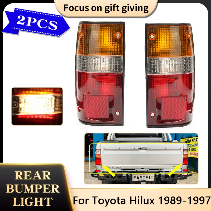 

For Toyota Hilux Pickup 1989~1997 81550-89163 81560-89163 Taillight Rear Brake Tail Light Stop Turn Signal Lamp Car Accessories