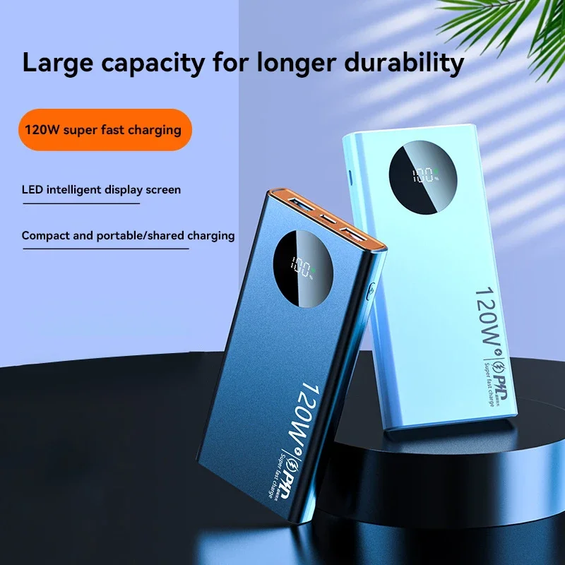 120W High Capacity Power Bank 500000mAh Fast Charging Powerbank Portable Battery Charger For iPhone Samsung Huawei 2025 New 3