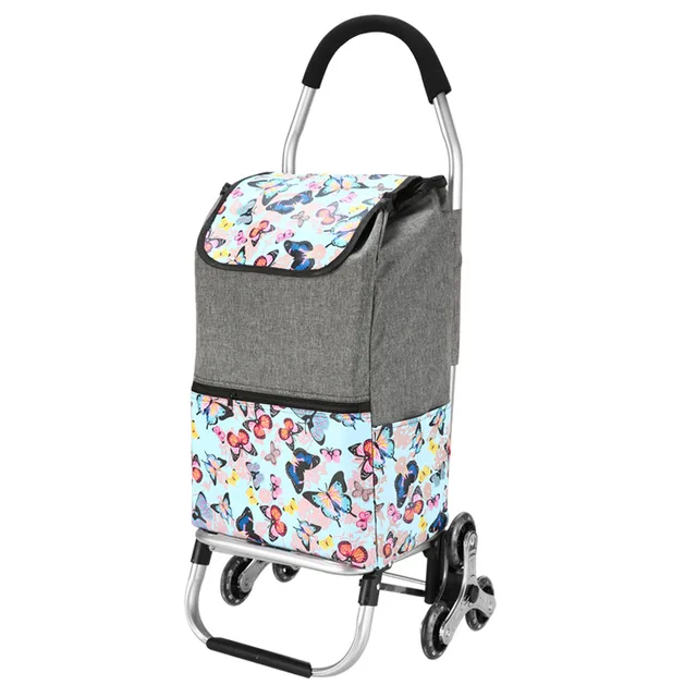 Hordozható Otthoni Bevásárló Kosár Kis Pótkocsi Hatkerekű Lépcsőn Összecsukható Kocsi Carrito Pluable Con Ruedas Kert - Image 4